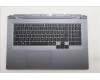 Lenovo 5CB1S90419 C-Cover with keyboard, Spanish, Luna Grey, RGB Backlight