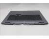Lenovo 5CB1S90421 C-Cover with keyboard, Portuguese, Luna Grey, RGB Backlight, UK