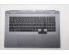 Lenovo 5CB1S90429 C-Cover with keyboard, Belgian, Luna Grey, RGB Backlight