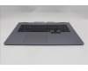 Lenovo 5CB1S90429 C-Cover with keyboard, Belgian, Luna Grey, RGB Backlight, UK