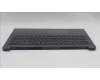 Lenovo 5CB1T18696 C-Cover with keyboard, German, Luna Grey, Backlight, UK