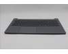 Lenovo 5CB1T18709 C-Cover with keyboard, Spanish, Luna Grey, Backlight, UK
