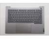 Lenovo 5CB1T52998 C-Cover with keyboard, Bulgarian, Arctic Grey, Backlight, UK