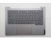 Lenovo 5CB1T53001 C-Cover with keyboard, US English Euro, Arctic Grey, Backlight, US