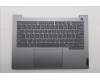 Lenovo 5CB1T53005 C-Cover with keyboard, Greek, Arctic Grey, Backlight, US