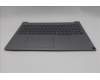 Lenovo 5CB1T57599 C-Cover with keyboard, Czech Slovakian, Arctic Grey, Backlight, UK
