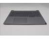 Lenovo 5CB1T57600 C-Cover with keyboard, US English Euro, Arctic Grey, Backlight, US