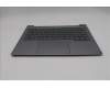 Lenovo 5CB1T57674 C-Cover with keyboard, Czech Slovakian, Arctic Grey, Backlight, UK