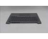 Lenovo 5CB1T64300 C-Cover with keyboard, UK English, Arctic Grey, Backlight, UK