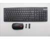 Lenovo 5KM0U87947 AI Keyboard_Mouse,2.4G,Hebrew,Black