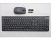 Lenovo 5KM0U88012 Keyboard_Mouse, 2.4G, Swiss French/German, Luna Grey, Black Wheel