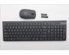Lenovo 5KM0U88017 Keyboard_Mouse, 2.4G, US Euro, Luna Grey, Black Wheel