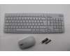 Lenovo 5KM0U88042 AI Keyboard_Mouse, 2.4G, German, Cloud Grey, Darker Wheel