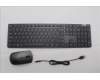Lenovo 5KM0U88195 AI Keyboard_Mouse, Wireless, US English Euro, Storm Grey