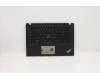 Lenovo 5M10Z41329 C-Cover with keyboard, Switzerland, Black, Backlight
