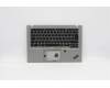 Lenovo 5M10Z41579 C-Cover with keyboard, French, Silver, Backlight, Fingerprint, NFC
