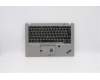 Lenovo 5M10Z41611 C-Cover with keyboard, Slovenian, Silver, Backlight, FingerPrint, UK