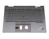 5M11C40999 Original Lenovo Tastatur inkl. Topcase DE (deutsch) grau/grau mit Backlight und Mouse-Stick