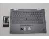 Lenovo 5M11H62209 C-Cover with keyboard, Canadian French 058, Grey, Backlight, Fingerprint, UK