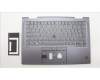 Lenovo 5M11H62235 C-Cover with keyboard, Czech Slovakian, Grey, Backlight, FingerPrint, UK