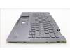 Lenovo 5M11H62255 C-Cover with keyboard, French, Grey, Backlight, Fingerprint, US