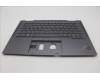 Lenovo 5M11H62327 C-Cover with keyboard, Spanish, Grey, Backlight, Fingerprint, UK