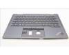 Lenovo 5M11H62490 C-Cover with keyboard, Swedish/Finnish, Grey, Backlight, WWAN, Fingerprint, UK
