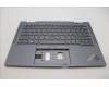 Lenovo 5M11H62518 C-Cover with keyboard, Ukraine, Grey, Backlight, FingerPrint, WWAN, US