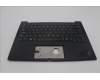 Lenovo 5M11H62706 C-Cover with keyboard, Switzerland, Black, Backlight, Fingerprint, UK