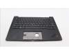 Lenovo 5M11H62739 C-Cover with keyboard, Arabic, Black, Backlight, Fingerprint, WWAN, US