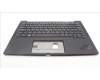 Lenovo 5M11H62751 C-Cover with keyboard, Bulgarian, Black, Backlight, Fingerprint Reader, UK