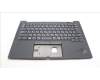 Lenovo 5M11H62809 C-Cover with keyboard, Japanese, Black, Backlight, Fingerprint Reader, JP