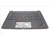 Lenovo 5M11H62818 C-Cover with keyboard, Spanish LA, Black, Backlight, WWAN, Fingerprint, UK