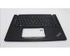 Lenovo 5M11H88965 C-Cover with keyboard, Belgian, Black, UK