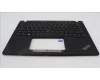 Lenovo 5M11H94379 C-Cover with keyboard, USA English, Black, Backlight, US
