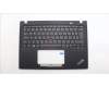 Lenovo 5M11H94403 C-Cover with keyboard, Hungarian, Black, Backlight, UK