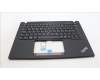 Lenovo 5M11L59391 C-Cover with keyboard, Slovenian, Black, Backlight, UK