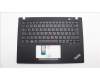 Lenovo 5M11L59453 C-Cover with keyboard, Czech Slovakian, Black, Backlight, WWAN, UK