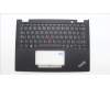 Lenovo 5M11L64196 C-Cover with keyboard, Belgian, Black, Backlight, WWAN, UK