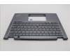 Lenovo 5M11L64306 C-Cover with keyboard, Arabic, Grey, Backlight, US