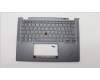Lenovo 5M11L64342 C-Cover with keyboard, Italian, Grey, Backlight, UK