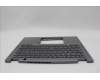 Lenovo 5M11L64654 C-Cover with keyboard, Danish, Grey, Backlight, WWAN, UK