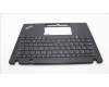 Lenovo 5M11L85868 C-Cover with keyboard, Belgian, Black, Backlight, UK
