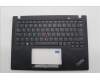 Lenovo 5M11L85911 C-Cover with keyboard, Estonian, Black, Backlight, UK