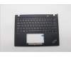 Lenovo 5M11L86003 C-Cover with keyboard, Norwegian, Black, Backlight, UK