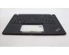 Lenovo 5M11L86261 C-Cover with keyboard, Slovenian, Black, Backlight, WWAN, UK