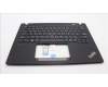 Lenovo 5M11L92804 C-Cover with keyboard, Arabic, Black, Backlight, US
