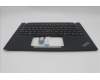 Lenovo 5M11L92886 C-Cover with keyboard, Spanish LA, Black, Backlight, UK