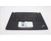 Lenovo 5M11L92892 C-Cover with keyboard, Norwegian, Black, Backlight, UK