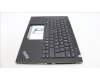 Lenovo 5M11L92996 C-Cover with keyboard, French, Black, Backlight, WWAN, US